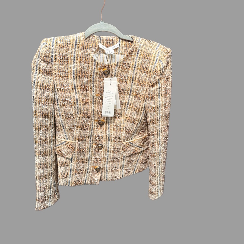 NWT Veronica Beard tweed Louisa Jacket size 0 - Picture 3 of 7